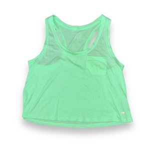 Cycle House neon green tank top